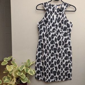 Michael Kors | B&W Animal Print Cocktail Dress